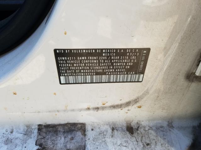 2013 VOLKSWAGEN JETTA SE 3VWDP7AJ3DM284009