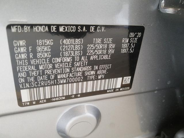 2021 HONDA HR-V SPORT 3CZRU5H13MM700002