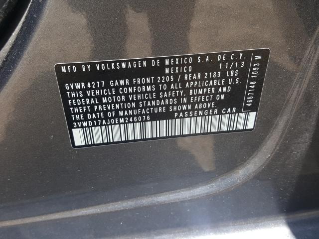 2014 VOLKSWAGEN JETTA SE 3VWD17AJ0EM246076