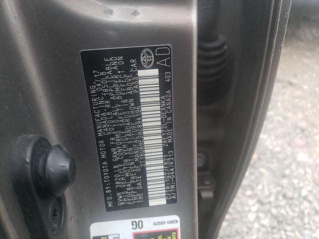 2017 TOYOTA COROLLA L 2T1BURHE2HC894196