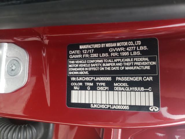 2018 INFINITI QX30 BASE SJKCH5CP1JA060065