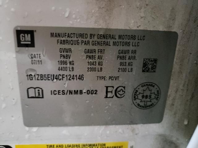2012 CHEVROLET MALIBU LS 1G1ZB5EU4CF124146