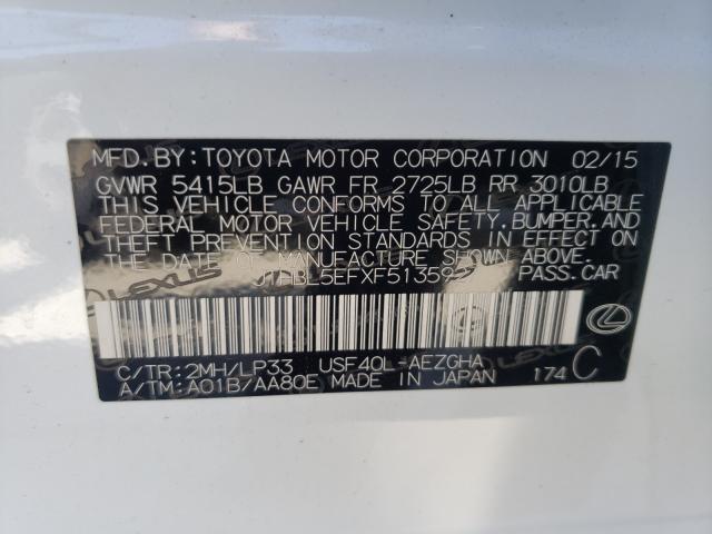 2015 LEXUS LS 460 JTHBL5EFXF5135927