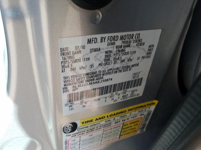 2010 LINCOLN NAVIGATOR 5LMJJ3J53AEJ10874