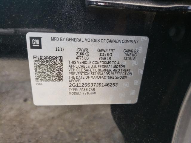 2018 CHEVROLET IMPALA PRE 2G1125S37J9146253