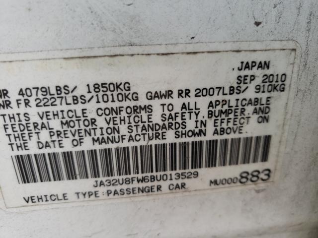 2011 MITSUBISHI LANCER GTS JA32U8FW6BU013529