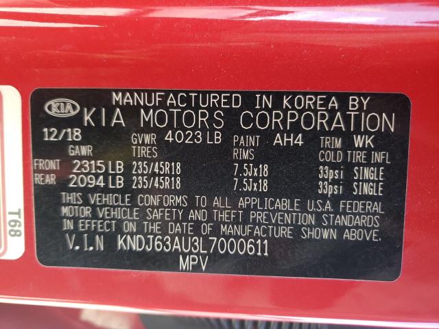 2020 KIA SOUL GT LI KNDJ63AU3L7000611