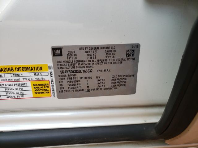 2013 BUICK ENCLAVE 5GAKRDKD3DJ165032