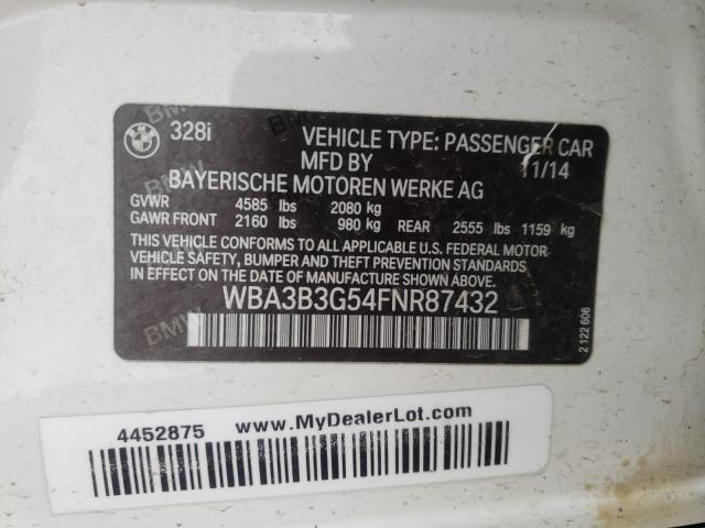 2015 BMW 328 XI WBA3B3G54FNR87432