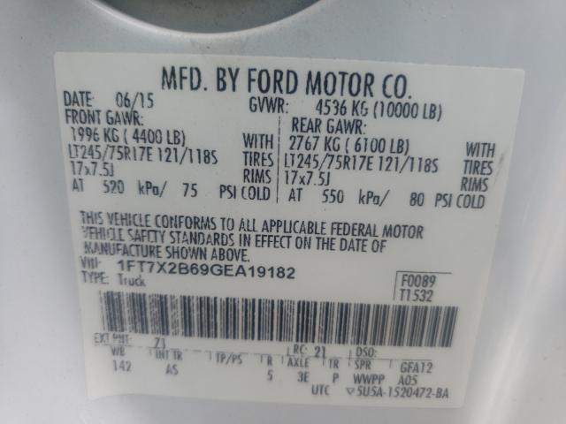 2016 FORD F250 SUPER 1FT7X2B69GEA19182