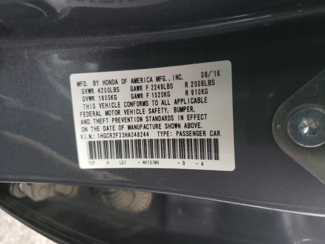 2017 HONDA ACCORD LX 1HGCR2F33HA048244