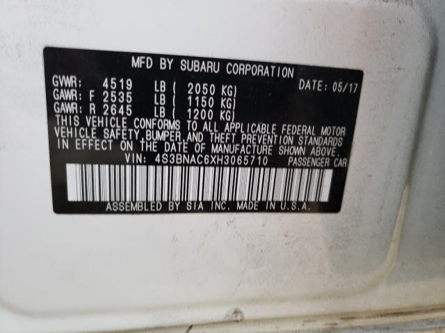 2017 SUBARU LEGACY 2.5 4S3BNAC6XH3065710