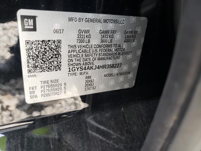 2017 CADILLAC ESCALADE 1GYS4AKJ4HR358227