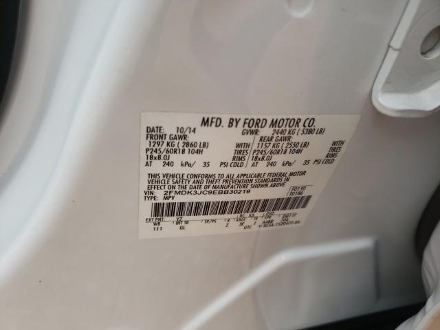 2014 FORD EDGE SEL 2FMDK3JC9EBB30219