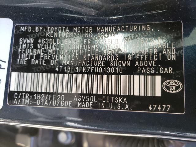 2015 TOYOTA CAMRY LE 4T1BF1FK7FU013010