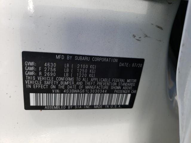 2020 SUBARU LEGACY SPO 4S3BWAG61L3030344
