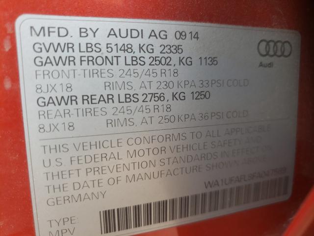 2015 AUDI A4 ALLROAD WA1UFAFL8FA047569