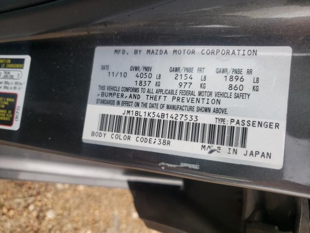 2011 MAZDA 3 S JM1BL1K54B1427533