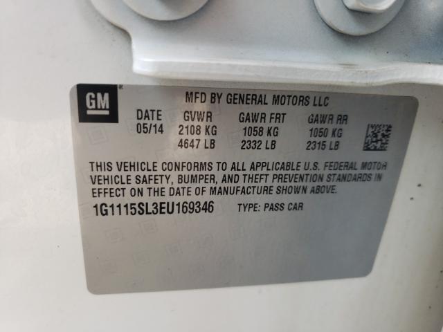 2014 CHEVROLET IMPALA LT 1G1115SL3EU169346