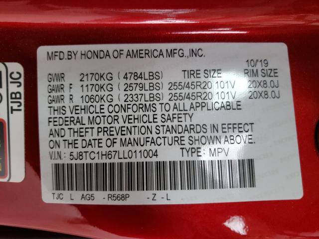 2020 ACURA RDX A-SPEC 5J8TC1H67LL011004