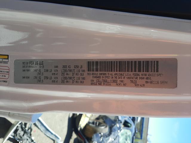 2020 JEEP GLADIATOR 1C6JJTBG6LL113832