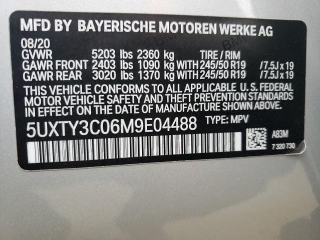 2021 BMW X3 SDRIVE3 5UXTY3C06M9E04488
