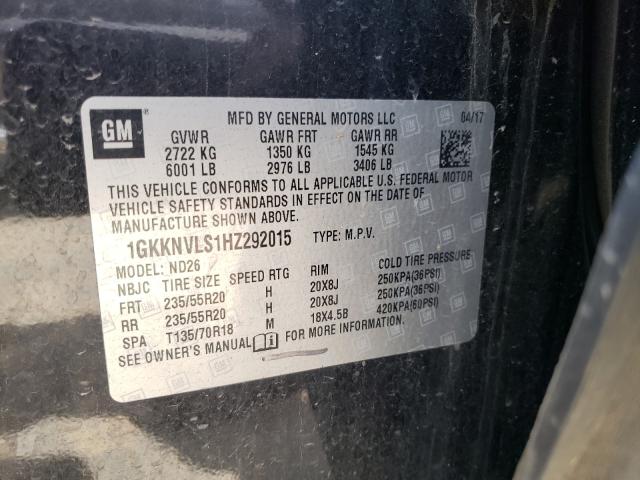 2017 GMC ACADIA ALL 1GKKNVLS1HZ292015
