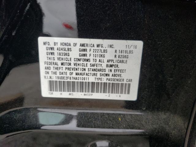 2017 ACURA ILX PREMIU 19UDE2F87HA010611