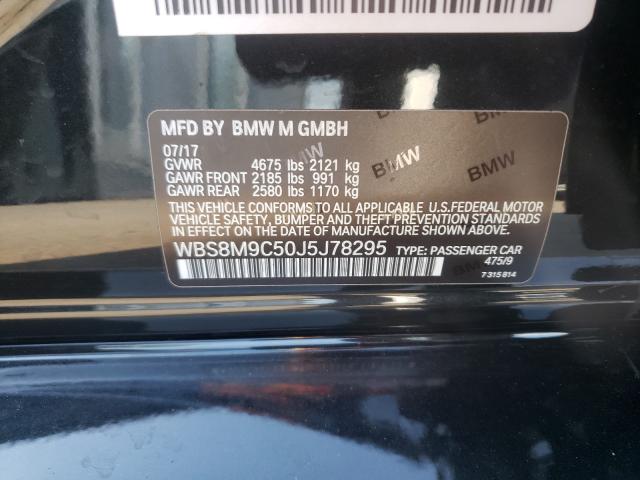 2018 BMW M3 WBS8M9C50J5J78295