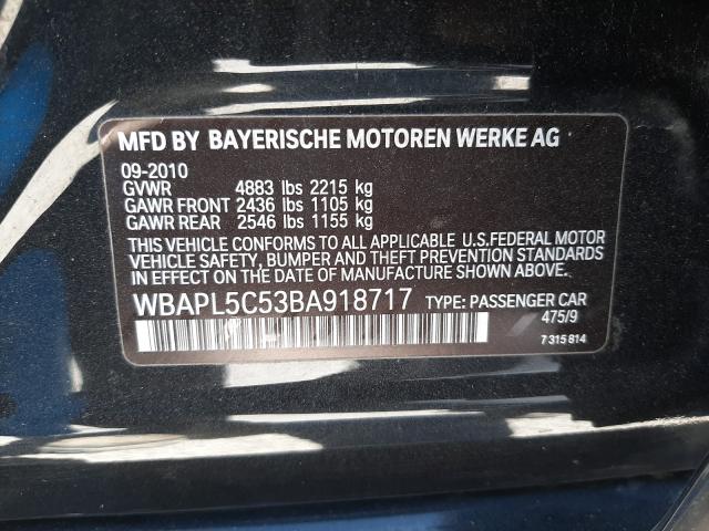 2011 BMW 335 XI WBAPL5C53BA918717