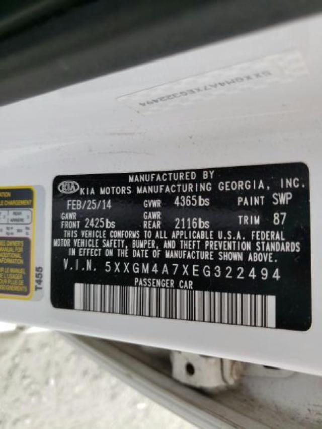 2014 KIA OPTIMA LX 5XXGM4A7XEG322494