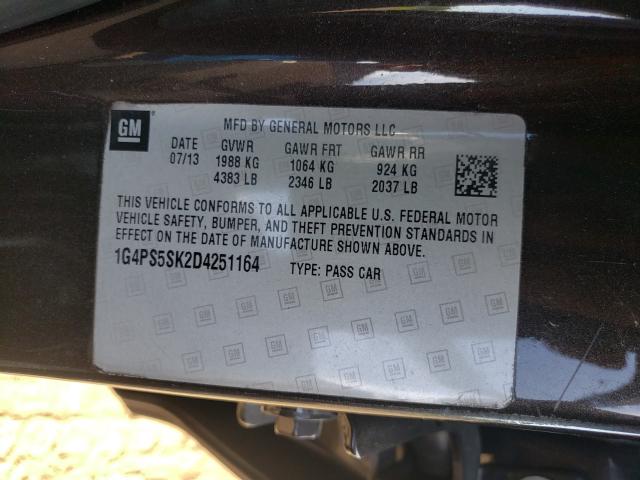 2013 BUICK VERANO 1G4PS5SK2D4251164
