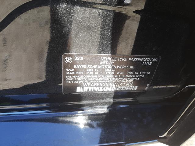 2016 BMW 320 XI WBA8E5G54GNT41902