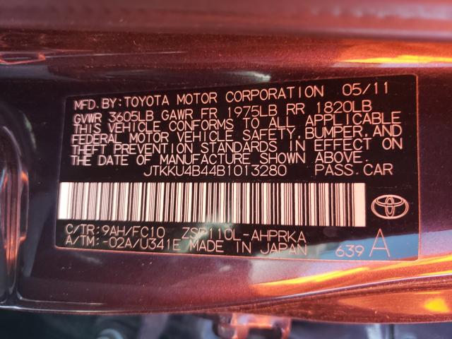 2011 TOYOTA SCION XD JTKKU4B44B1013280