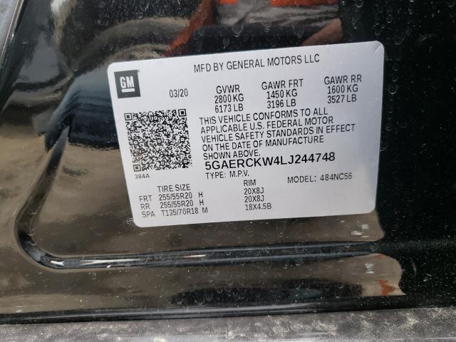 2020 BUICK ENCLAVE PR 5GAERCKW4LJ244748