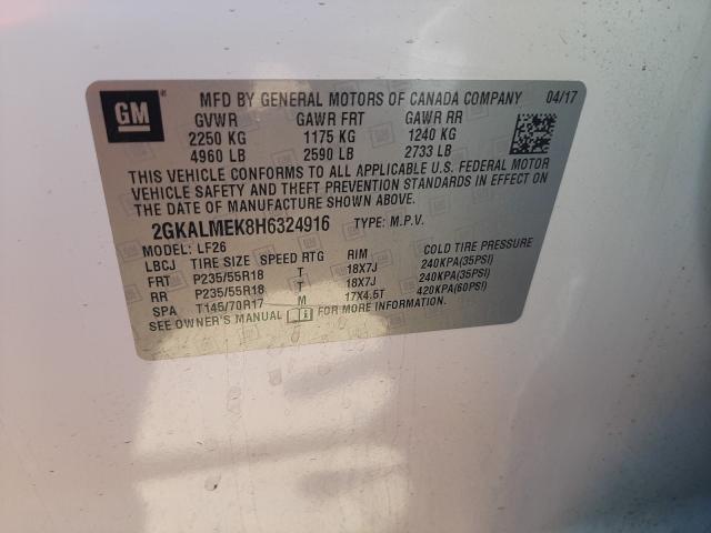 2017 GMC TERRAIN 2GKALMEK8H6324916