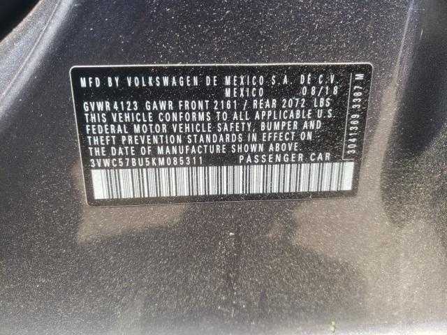 2019 VOLKSWAGEN JETTA S 3VWC57BU5KM085311