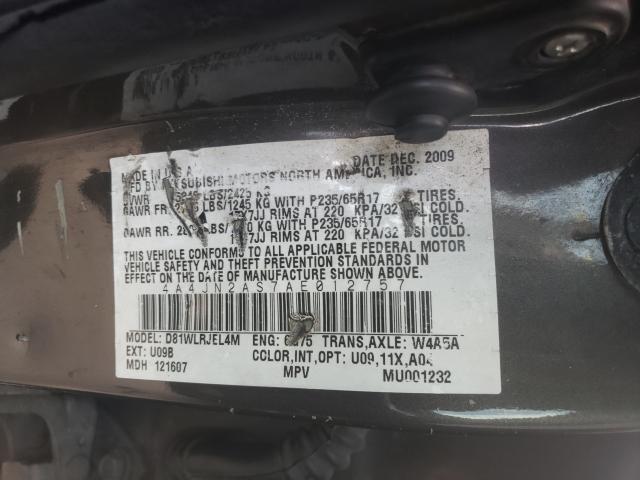 2010 MITSUBISHI ENDEAVOR L 4A4JN2AS7AE012757