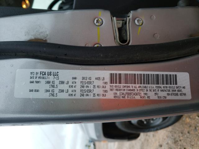2015 JEEP PATRIOT SP 1C4NJPBB9FD430721
