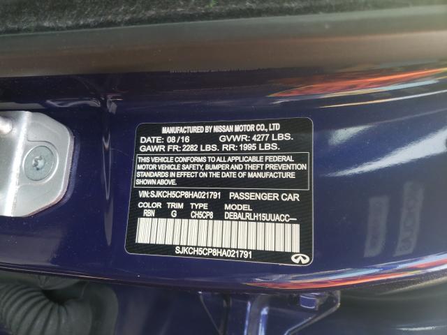 2017 INFINITI QX30 BASE SJKCH5CP8HA021791