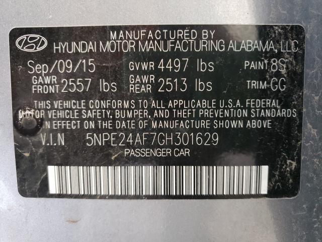 2016 HYUNDAI SONATA SE 5NPE24AF7GH301629