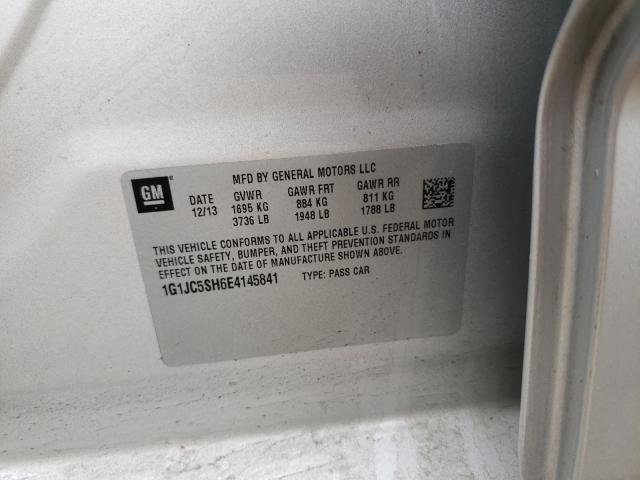 2014 CHEVROLET SONIC LT 1G1JC5SH6E4145841