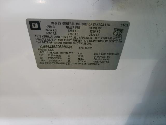 2013 GMC TERRAIN DE 2GKFLZE34D6265501