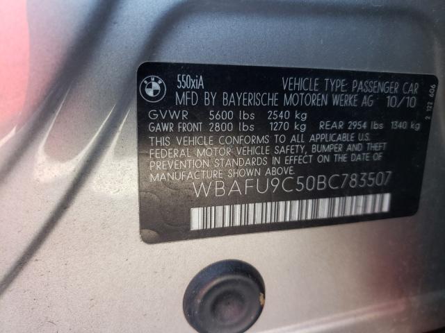 2011 BMW 550 XI WBAFU9C50BC783507
