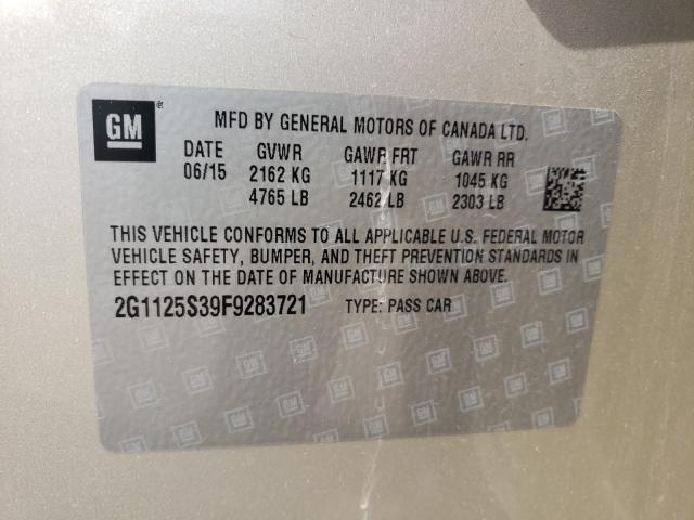 2015 CHEVROLET IMPALA LT 2G1125S39F9283721