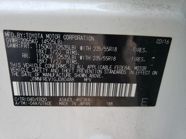 2016 TOYOTA RAV 4 JTMNFREV1GJ080488