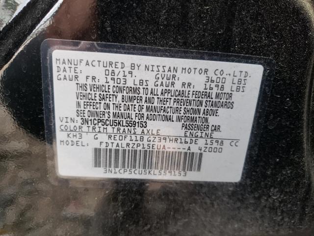2019 NISSAN KICKS S 3N1CP5CUSKL559153