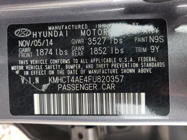 2015 HYUNDAI ACCENT GLS KMHCT4AE4FU820357