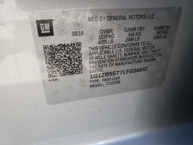 2020 CHEVROLET MALIBU LS 1G1ZB5ST7LF034842