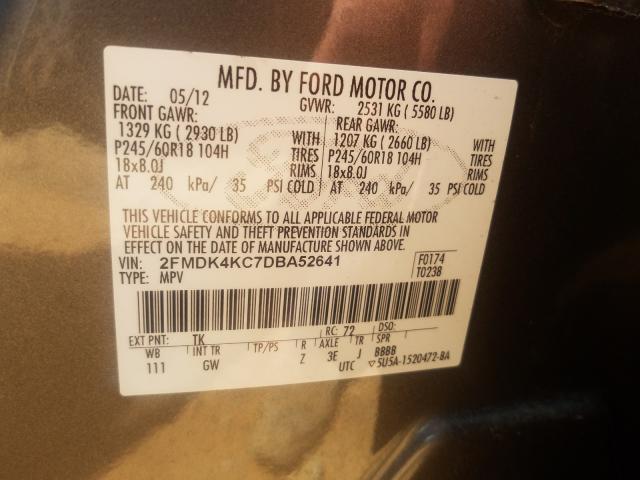 2013 FORD EDGE LIMIT 2FMDK4KC7DBA52641
